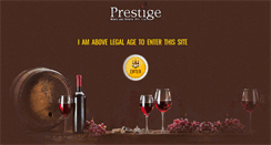 Desktop Screenshot of prestigewinesandspirits.com